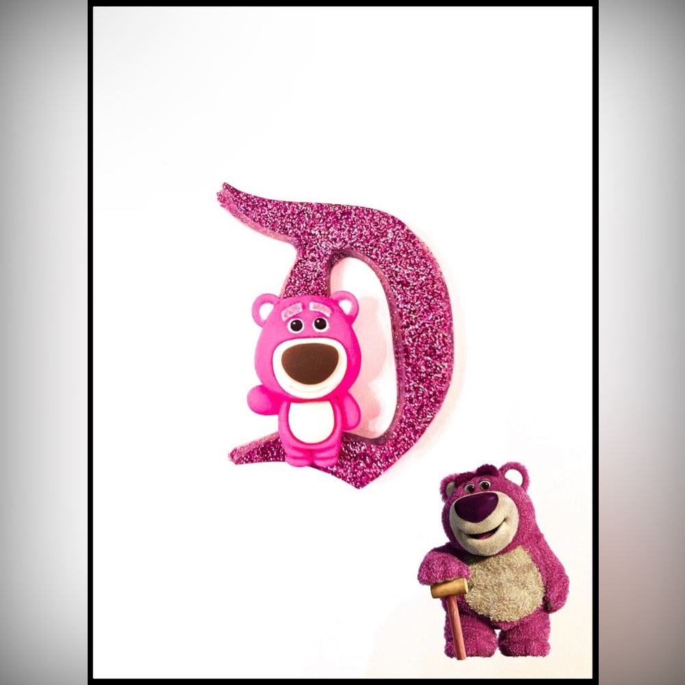 Disney Retro D Glitter Lotso Brooch